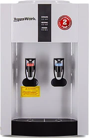 Water dispenser "Aqua Work 16TR" (white), desktop, compressor cooling, pressing with a cup