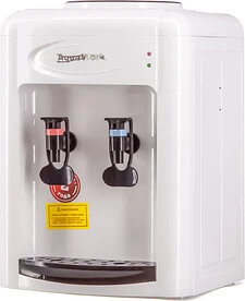 Water dispenser "Aqua Work 0.7 TKR" (white-black), desktop, heating only