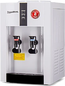 Водораздатчик-диспенсер Aqua Work 16TR, бело-черный, настольный, компрессорное охлаждение, нажим кружкой, Россия